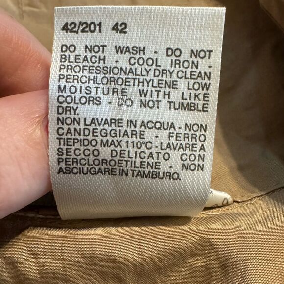 MaxMara Tan Wrap Front Nylon Dress - Picture 10 of 10